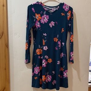 Kids Floral Long Sleeve Dress